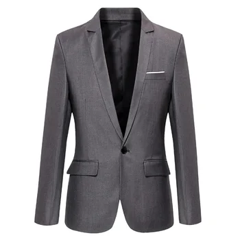2505-R-Suit деловой костюм, черный, тонкий, серый, жених женится