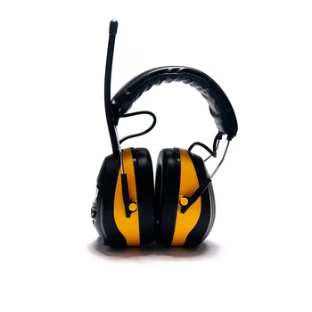 Электронный Слуховой Аппарат Earmuff ABS + губка NRR 22dB Ear Protector ЖК-Дисплей AM FM-радио Earmuff Для Фабрики