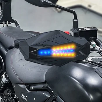 Универсальная защита рук мотоцикла Цевье со светодиодной подсветкой Защита лобового стекла Руль Скутера Аксессуары для мотокросса