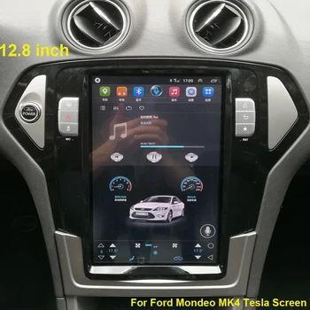 Автомобильный GPS Навигационный экран Tesla Для FORD Mondeo MK4 2007-2013 Android Радио Авто Стерео Мультимедийный плеер BT WiFi Зеркальная ссылка