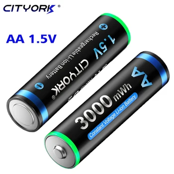 Литиевая аккумуляторная батарея CITYORK 3000mWh AA 1,5 В 1,5 В AA для часов с дистанционным управлением