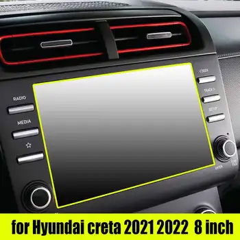 Для Hyundai creta 2021 2022 Автомобильный GPS-Навигатор Из Закаленного Стекла, Защитная Пленка Для экрана, Внутренняя Отделка Авто, Пленка Против царапин, Фурнитура