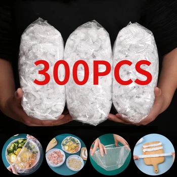 100/200 / 300ШТ Пищевая пластиковая обертка, одноразовая пластиковая обертка, бытовая сумка для хранения консервации фруктов и овощей