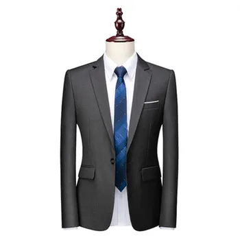 Брендовая одежда 2021 года, Мужское Высококачественное платье для жениха/Мужские приталенные модные Блейзеры для отдыха, куртки, мужские костюмные пальто