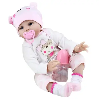 22-Дюймовая детская виниловая кукла, Реалистичная силиконовая куколка, Крошечная Мышь, Неокрашенные Детали для куклы в разобранном виде, Набор для куклы 