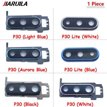 Оригинальный Стеклянный объектив камеры заднего вида С крышкой и держателем рамки Для Huawei P30 Lite P30 Pro Стеклянный объектив с инструментами для ремонта