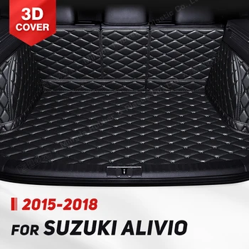 Автоматический коврик для багажника с полным покрытием для Suzuki Alivio 2015-2018 17 16 Автомобильный коврик для Багажника Грузовой Лайнер Аксессуары для защиты интерьера