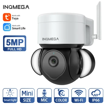INQMEGA 5-мегапиксельные Прожекторные камеры безопасности во дворе AI Отслеживание движения человека С помощью Google Home и Alexa CCTV Vedio Surve