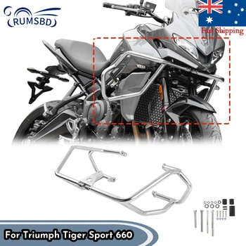 Аксессуары для мотоциклов, защита двигателя на шоссе, Бампер для Triumph Tiger Sport 660 2022 2023, Защита рамы от падения