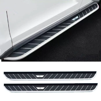2 шт. Подходит для Hyundai TUCSON 2015-2020 Алюминиевая Фиксированная подножка Боковая подножка Педаль Боковая трубка Платформа Nerf Bar