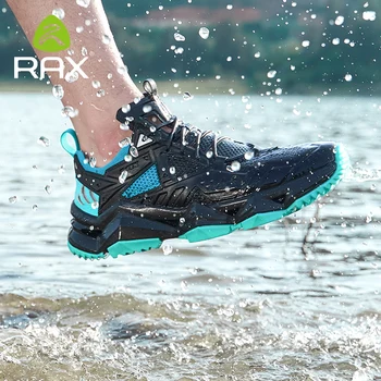 Rax 2023Rax/мужская Водная обувь для ходьбы, Дышащая Обувь для рыбалки, болотная обувь, Противоскользящая водная обувь, спортивные кроссовки для пешего туризма вверх по течению