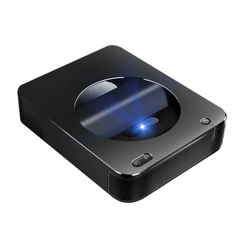 Черный цифровой портативный HD DLP светодиодный видеопроектор T6A с сенсорным экраном для гостиничного ОФИСА