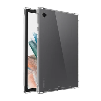 Чехол для планшета Samsung Galaxy Tab A8 10.5 2021 SM-X200 SM-X205 с защитой от ударов, Прозрачная задняя крышка из ТПУ и силикона